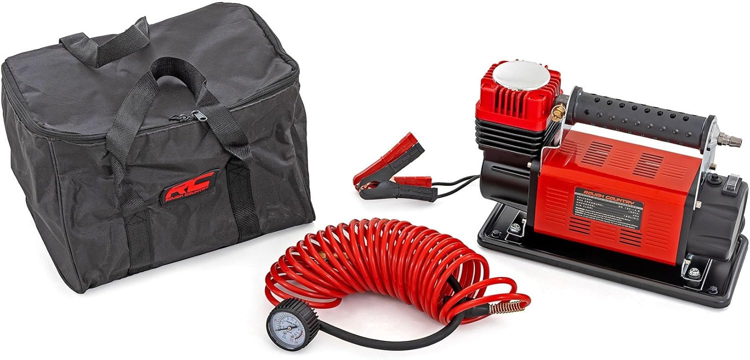 Rough Country Air Compressor w/Carrying Case | 12V | 150PSI | 5.65 CFM - RS200A