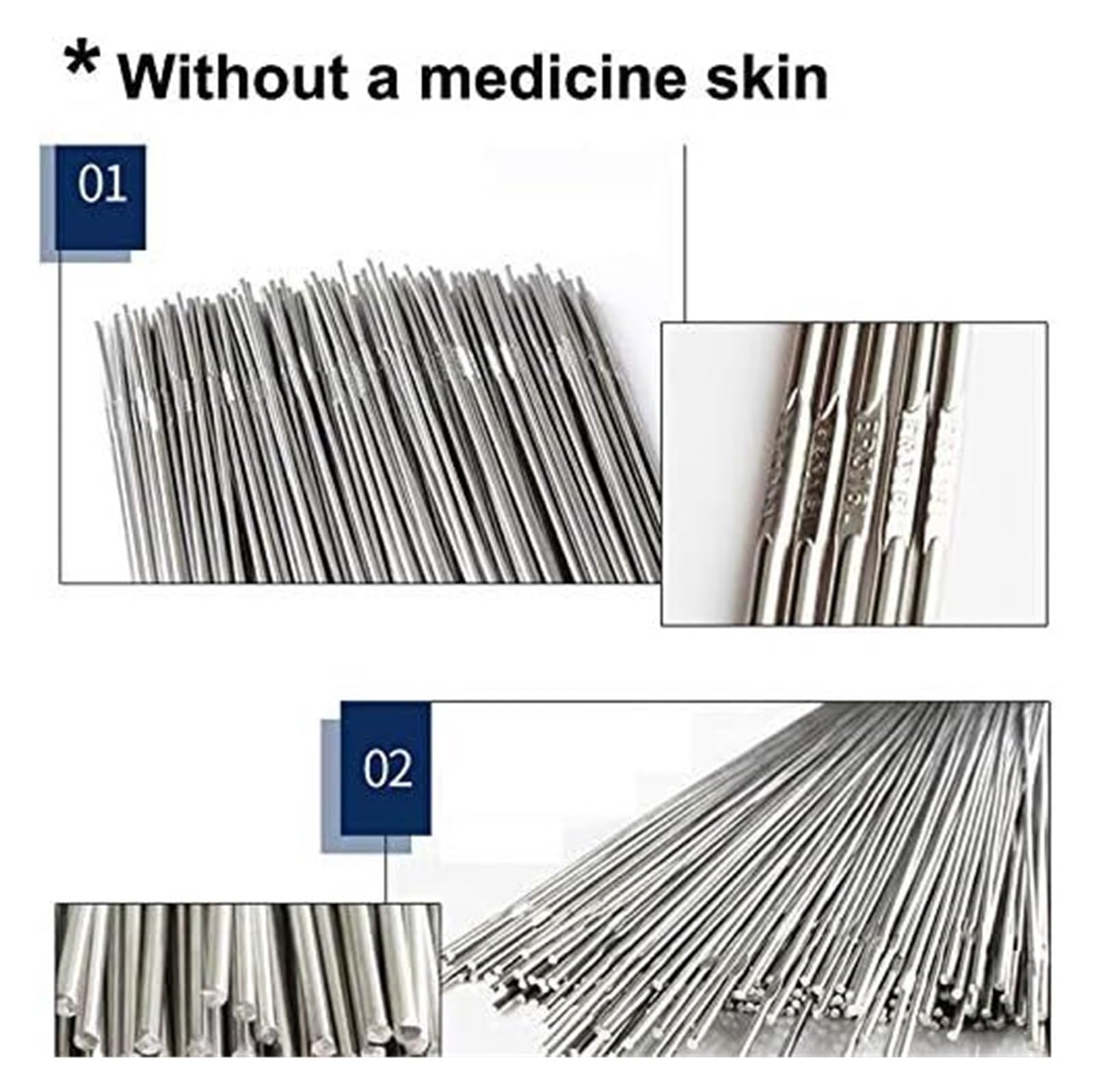 Aluminiowy drut spawalniczy, pręty 1 kg Wiele rozmiarów 300 mm 304 308 Stal nierdzewna 316L do maszyny(316l Stainless Steel,2.0mm)