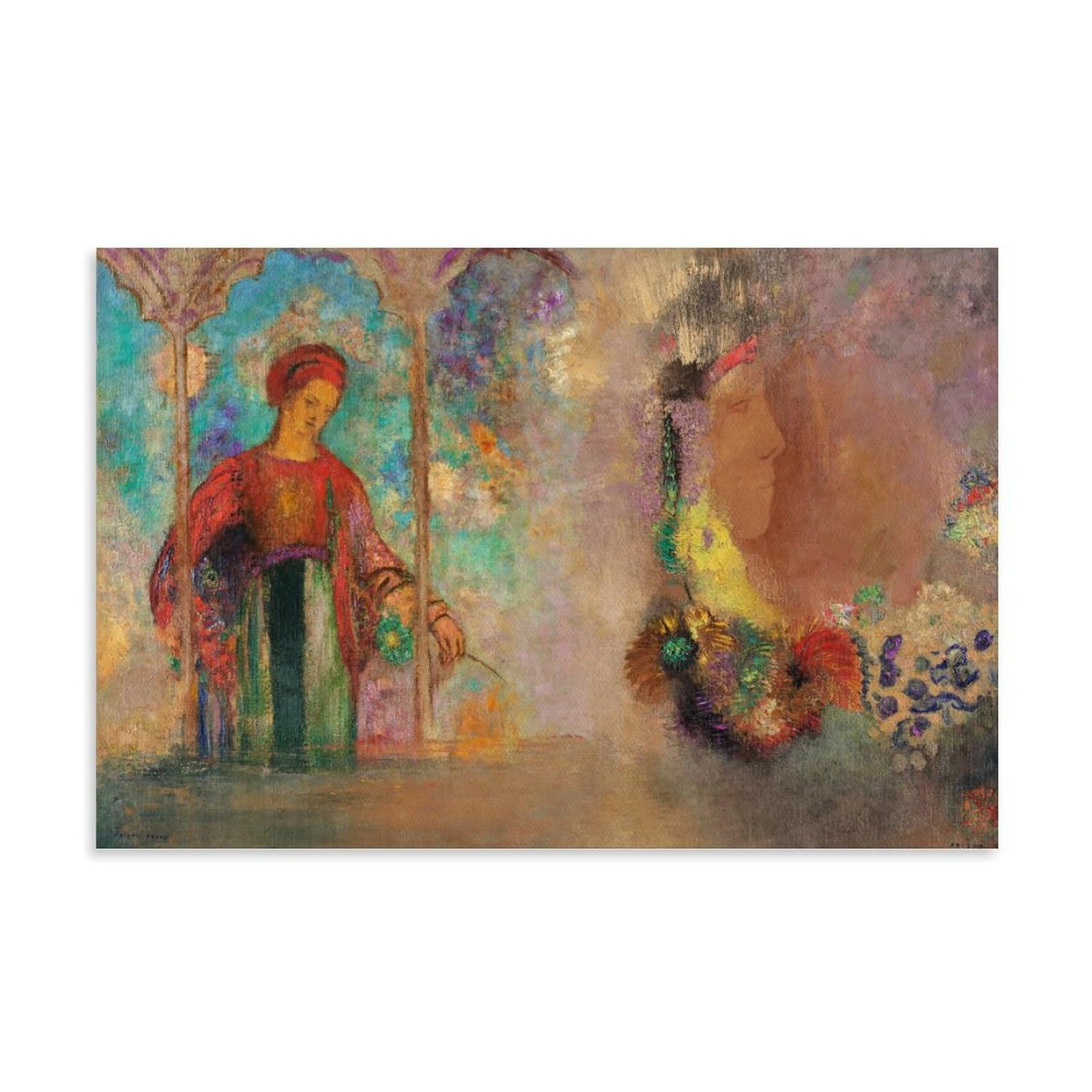 Cuadro de Odilon Redon para pared: dale vida a tu sala de estar u oficina moderna 8