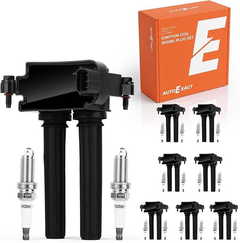 Kit de bobinas de ignição UF504 autoexact com velas de irídio para motores 5.7L V8 HEMI – 8 bobinas + 16 velas