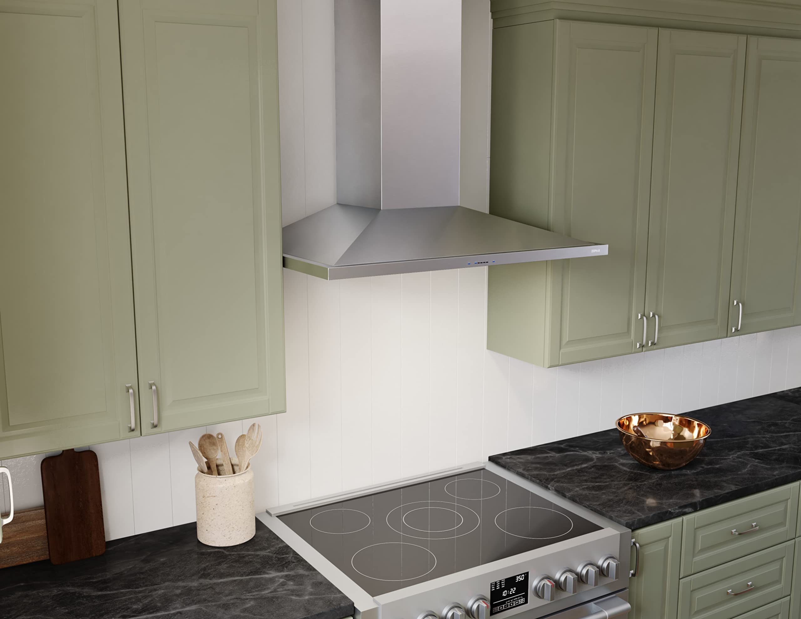 LUMiRiSE / ≠encore. Amazon.com: Zephyr ZAN-E30D Anzio 290-600 CFM 30 Inch Wide