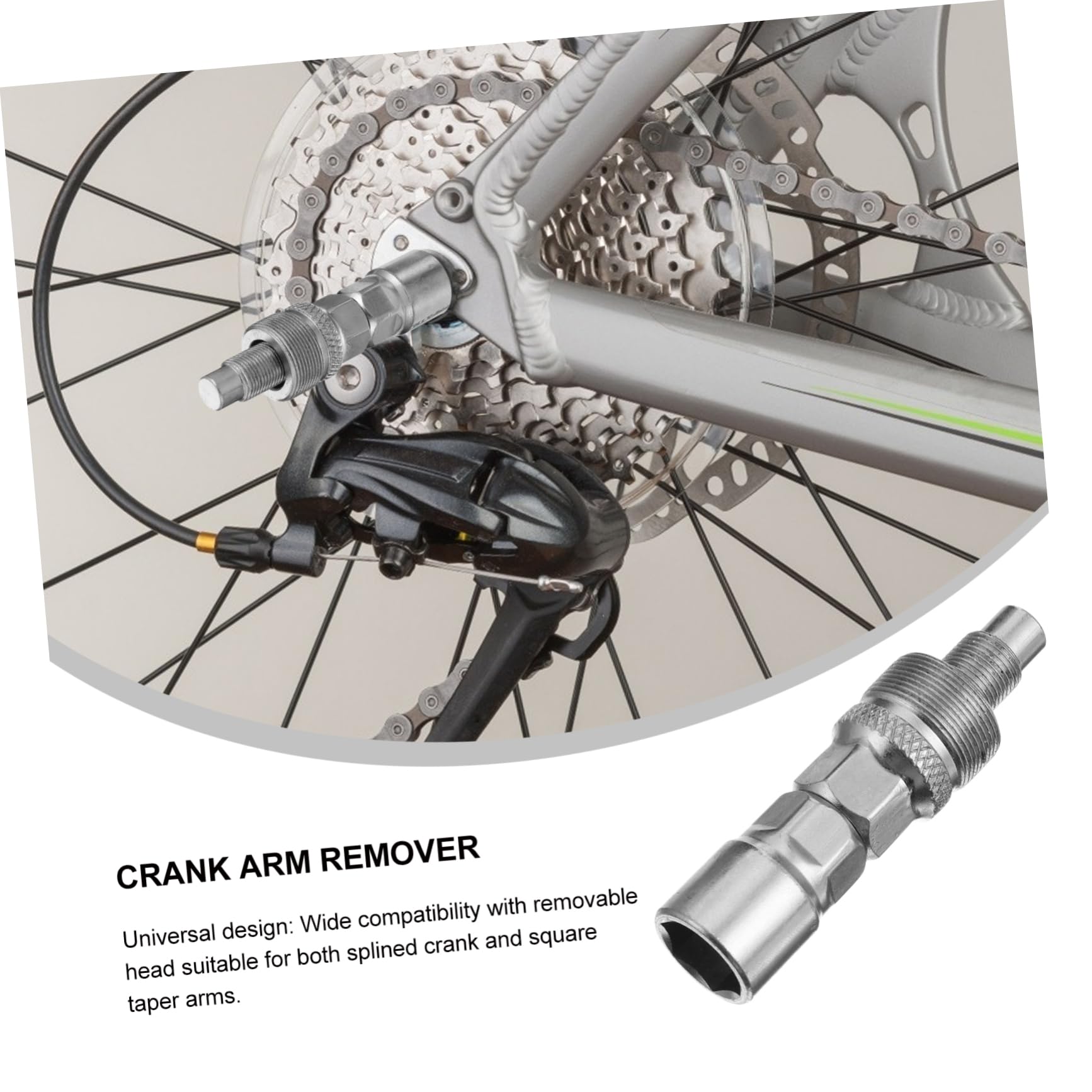 UPKOCH Werkzeug zum Ausbau der Kurbelgarnitur fahrradwerkzeug fahradwerkzeug Kurbelabzieher unten Alu-Kurbelgarnitur-Abzieher Alu-Kurbelgarnitur-Entferner Aluminiumlegierung