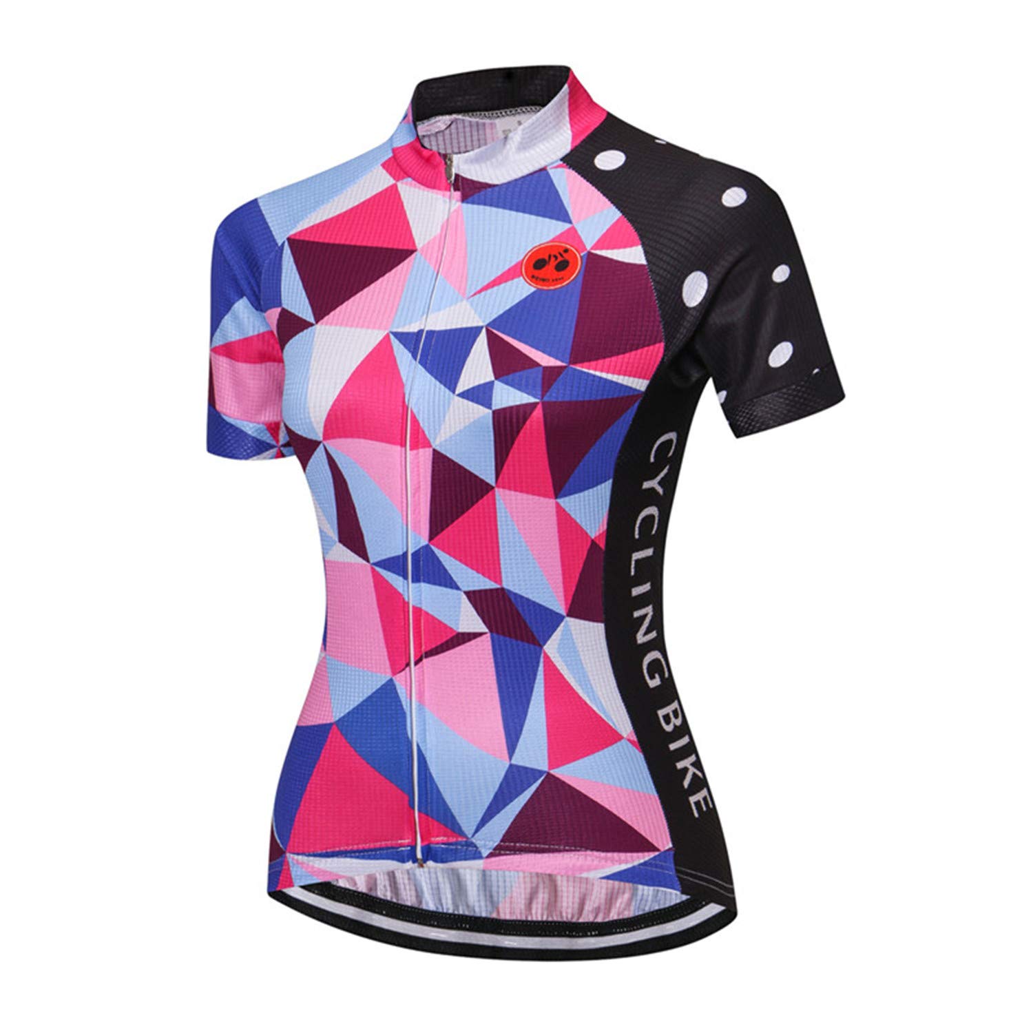 PSPORT Women's Cycling Jersey Short Sleeve Breathable Biking Shirt Summer Bicycle Clothing