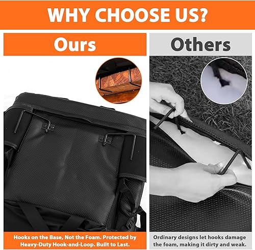 Miniatura 3 de Romswi 2 asientos de estadio extra anchos con soporte trasero, silla plegable con reposabrazos, 6 ángulos ajustables, sillas de estadio para eventos