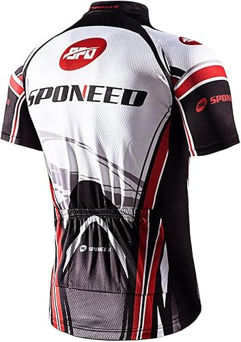 Miniatura 4 de sponeed Jersey de ciclismo Trajes de manga corta para hombre, ropa de bicicleta de carretera, pantalones cortos acolchados