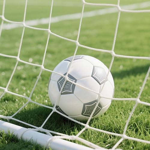 Miniatura 4 de Portería de fútbol, red de fútbol de 6 x 4 pies para patio trasero, equipo de entrenamiento portátil, portería de fútbol blanco resistente al aire
