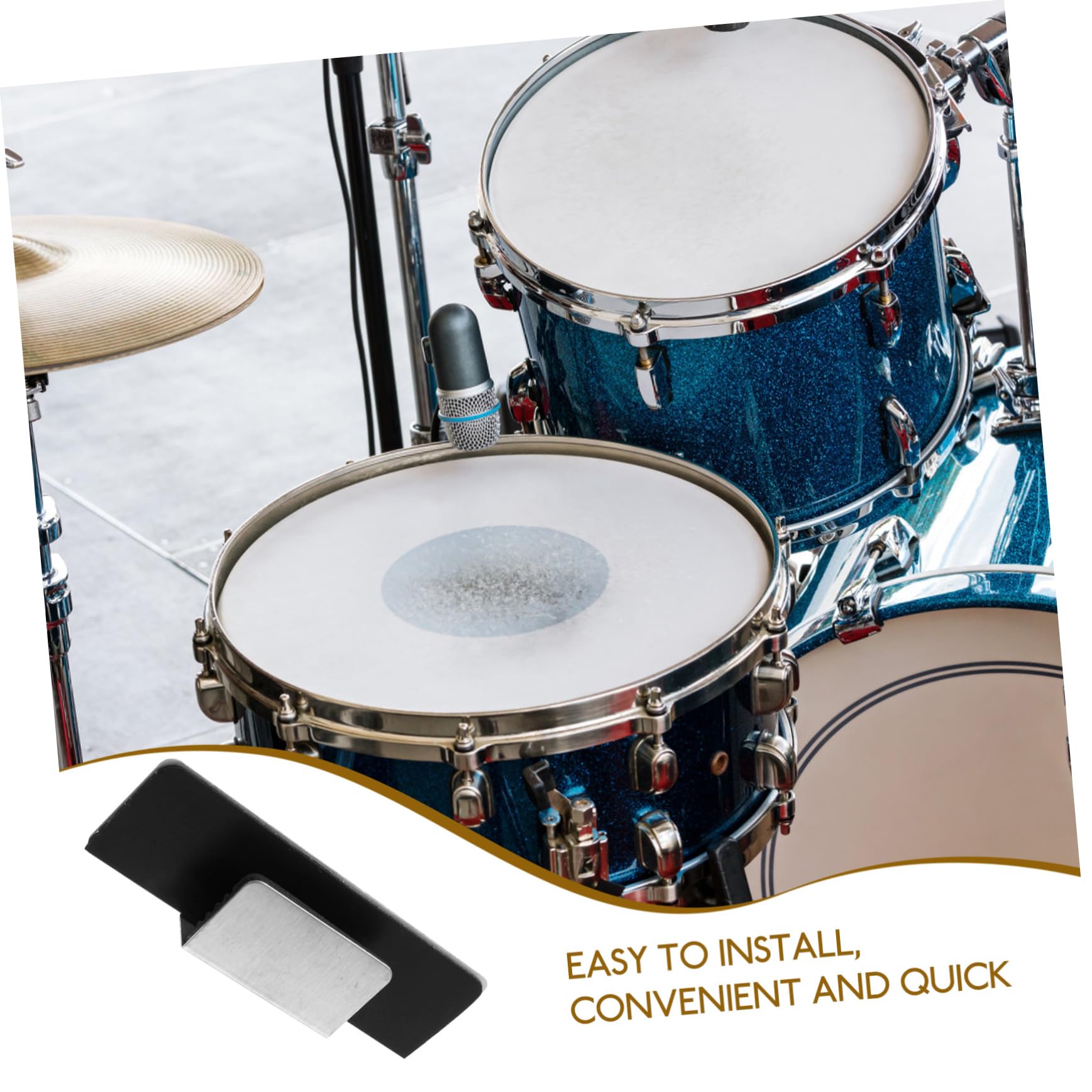 Amazon | Vaguelly バスドラムフープガード シリコンドラムパッド