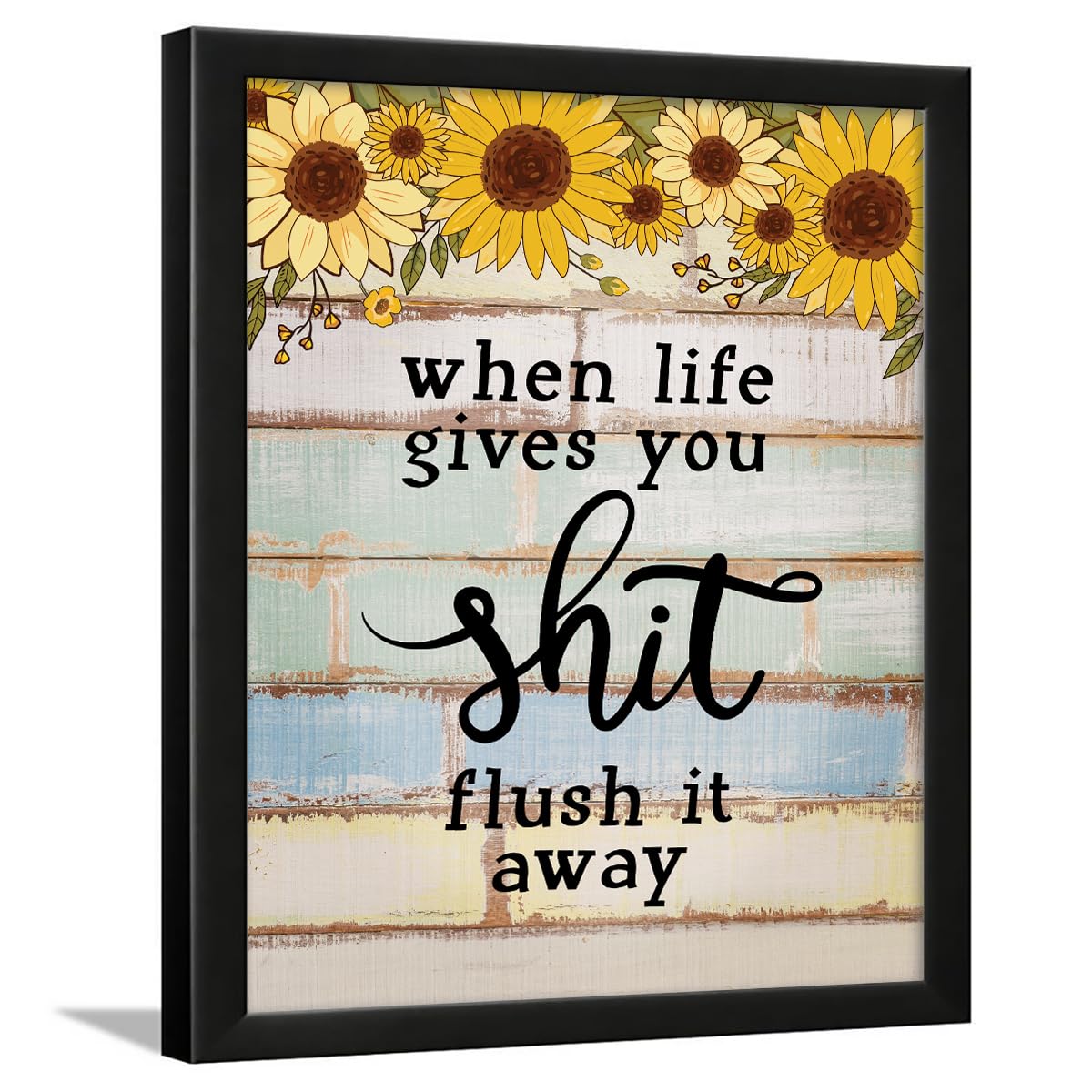 Chaka ChaundhBathroom posters with frame - Washroom Quotes Frames - Toilet Quotes Wall Hanging - bathroom etiquette poster – bathroom rules poster - (14 X 11 inches)