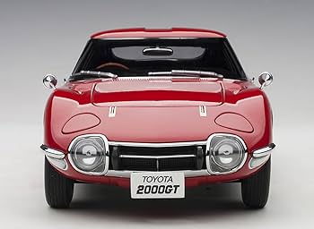 Amazon | AUTOart 1/18 トヨタ 2000GT レッド 完成品 | ミニカー・ダイ