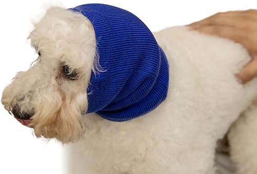 Vista 14 de Cat Head Cover Noise Protection When it Grooming Hematoma Ear Wrap for Cats Wine+Purple S