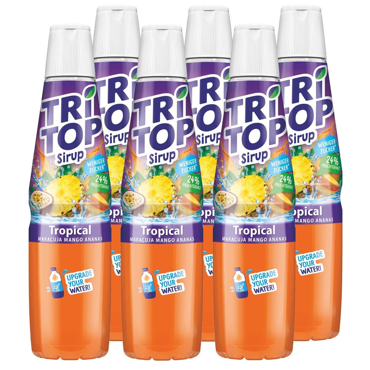 TRI TOP Tropical kalorienarmer Sirup – 6 × 600 ml