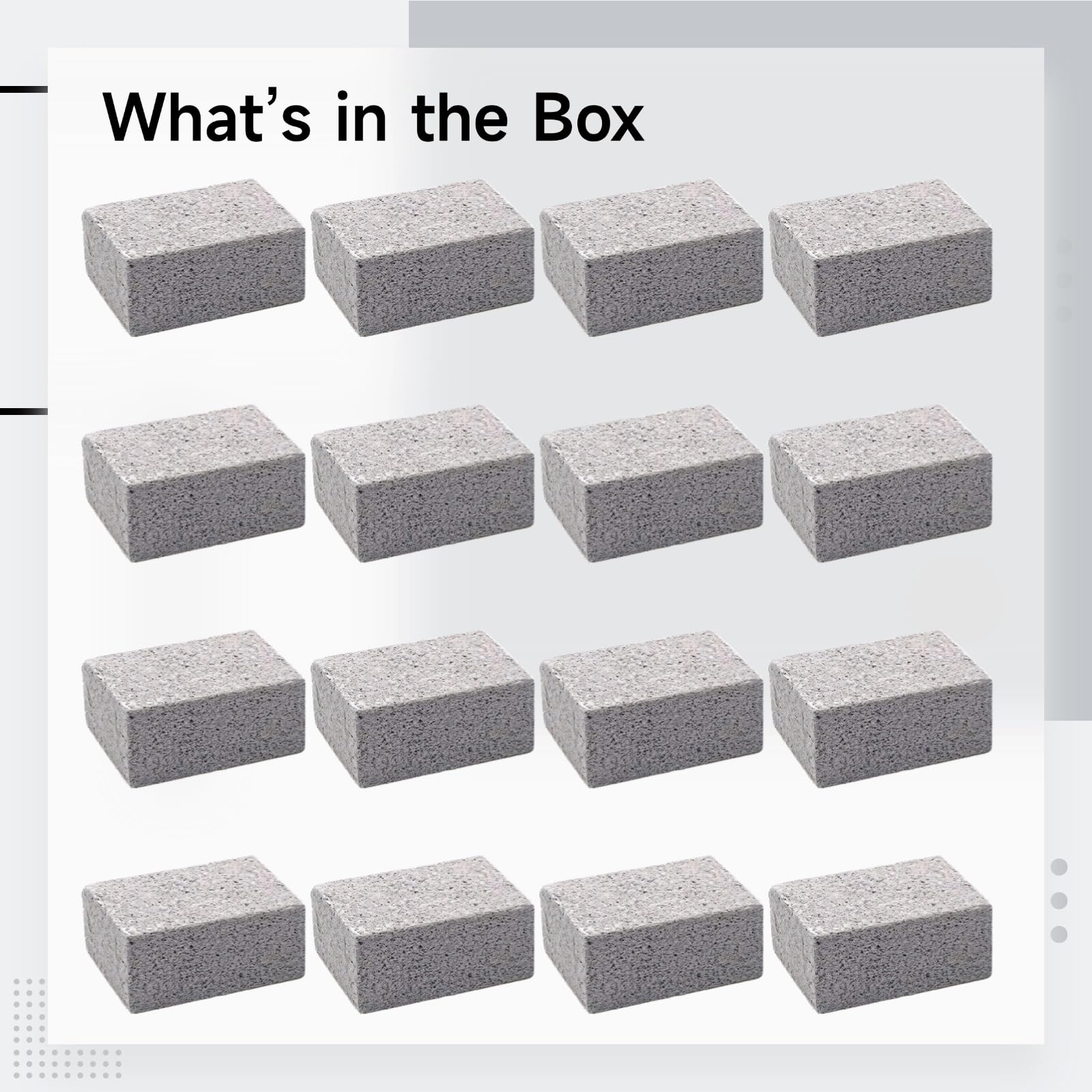 16 piezas de piedra pómez para limpiar azulejos, piedra pómez multisuperficie para barbacoa, piedra pómez multisuperficie para piscina, baño, limpieza de cocina