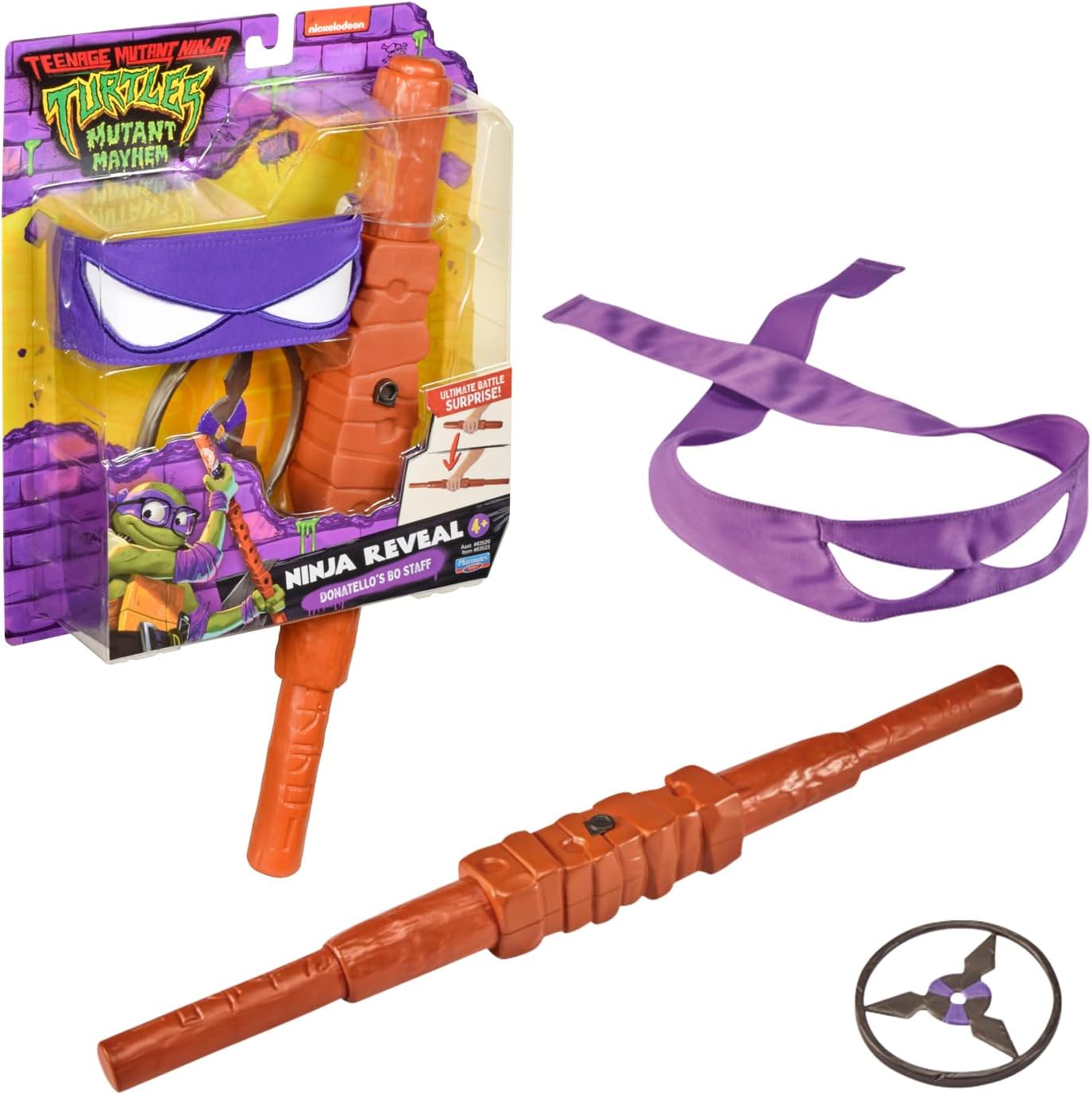 NINJA TURTLES TU806 Battle Weapons Your Hero's Signature Weapon Random Model Toy for Kids Age 4 Years and Above - Assorted Colours (1 Piece)
