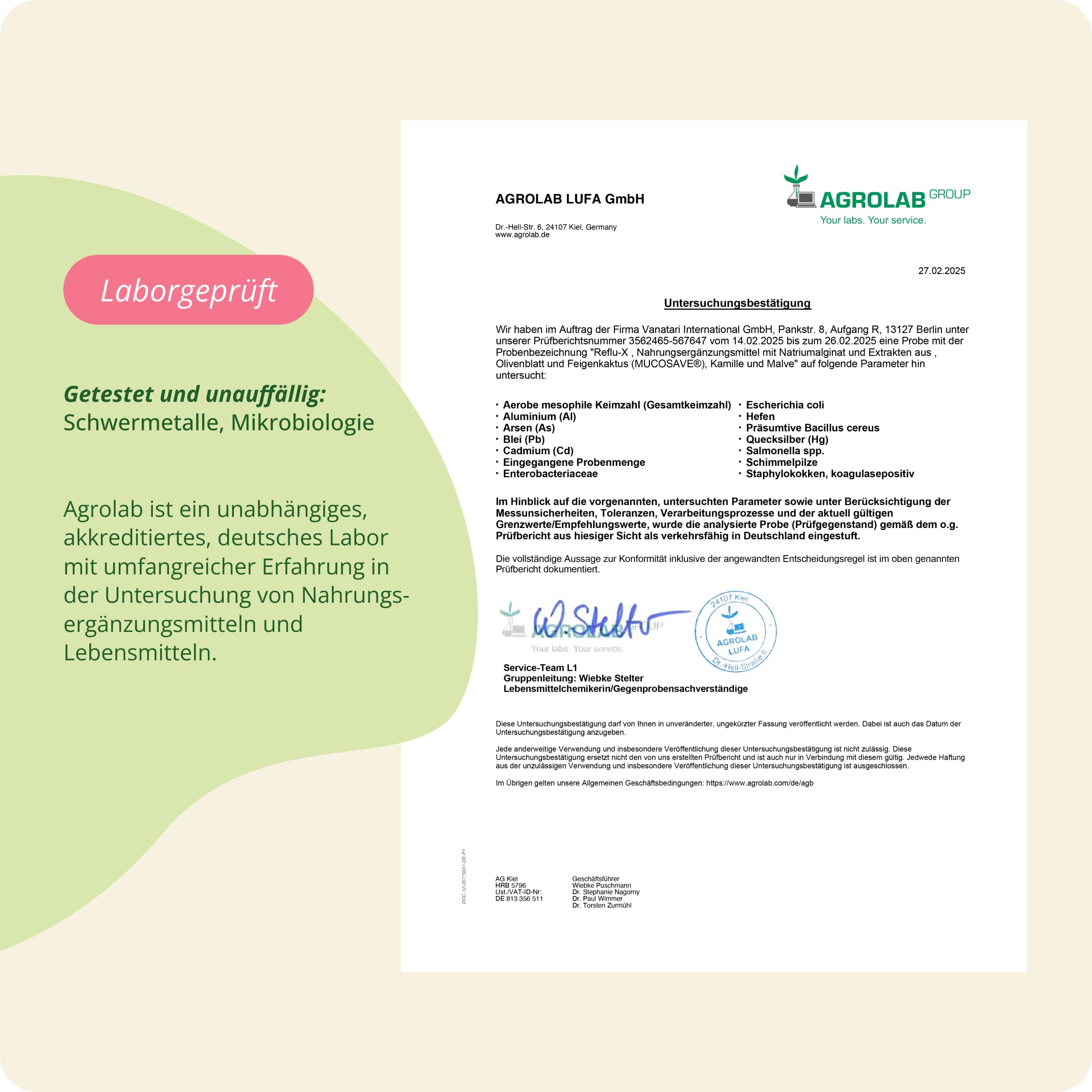 Vegavero Reflux Komplex - 120 vegane Kapseln – natürlicher Komplex mit Mucosave, Natriumalginat, Kamille & Malve - Pflanzlich bei Sodbrennen & stillem Reflux - Vegan & Laborgeprüft