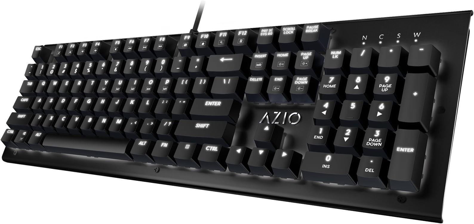 Azio Hue Black - USB Backlit Mechanical Keyboard