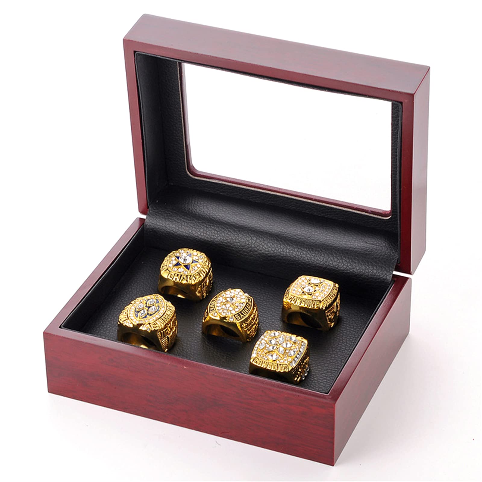 Bagues de championnat souvenir de collection 5 pièces, le cadeau idéal pour homme