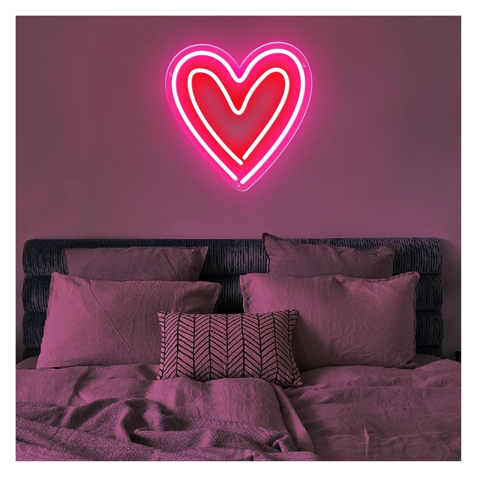 Regalo creativo per insegne al neon Decorazioni per insegne al neon a forma di cuore