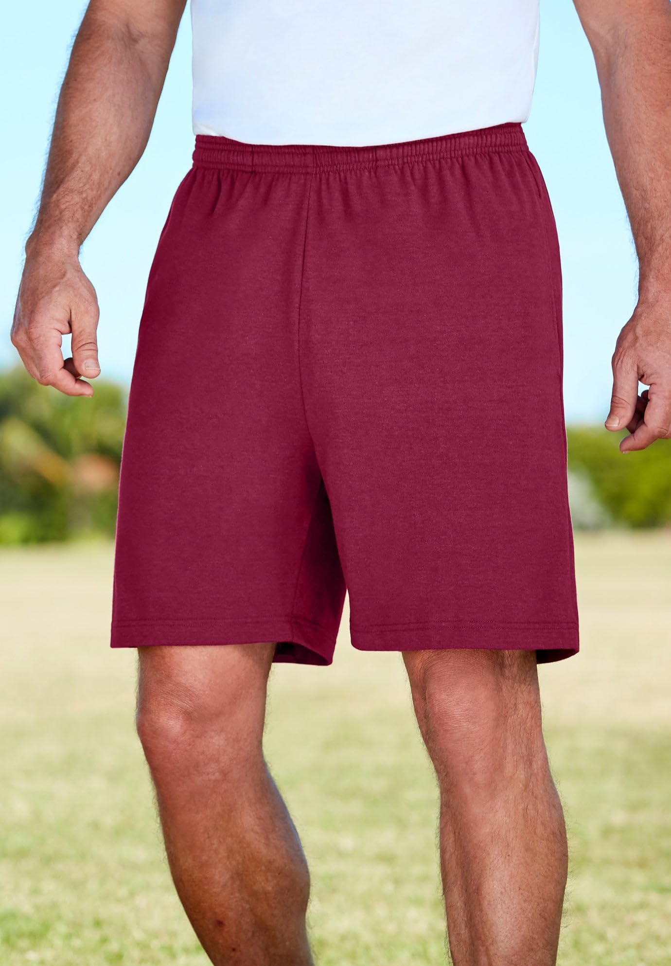 KingSize Short léger en jersey pour homme - vert - 5XL