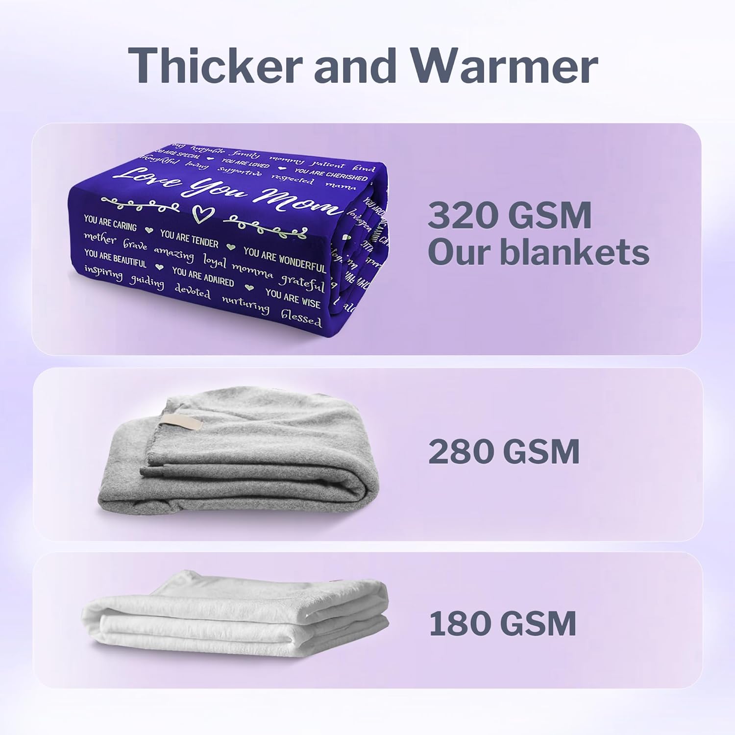 Mom Blanket 50"x60" in Gift Ready Packaging | Cozy Dyed Fleece Throw Blanket by FiloEstilo - Best Mom Ever Gift for Couch or Bed | Special Present from Daughter or Son - Image 4