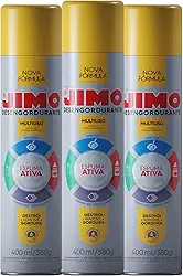 KIT 3 Jimo Desengordurante Multiuso Espuma Ativa 400ml/380g