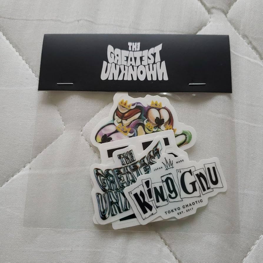 KING GNU アクリルキーホルダー・ステッカーセット KING GNU アクリルキーホルダー・ステッカーセット Amazon.co.jp