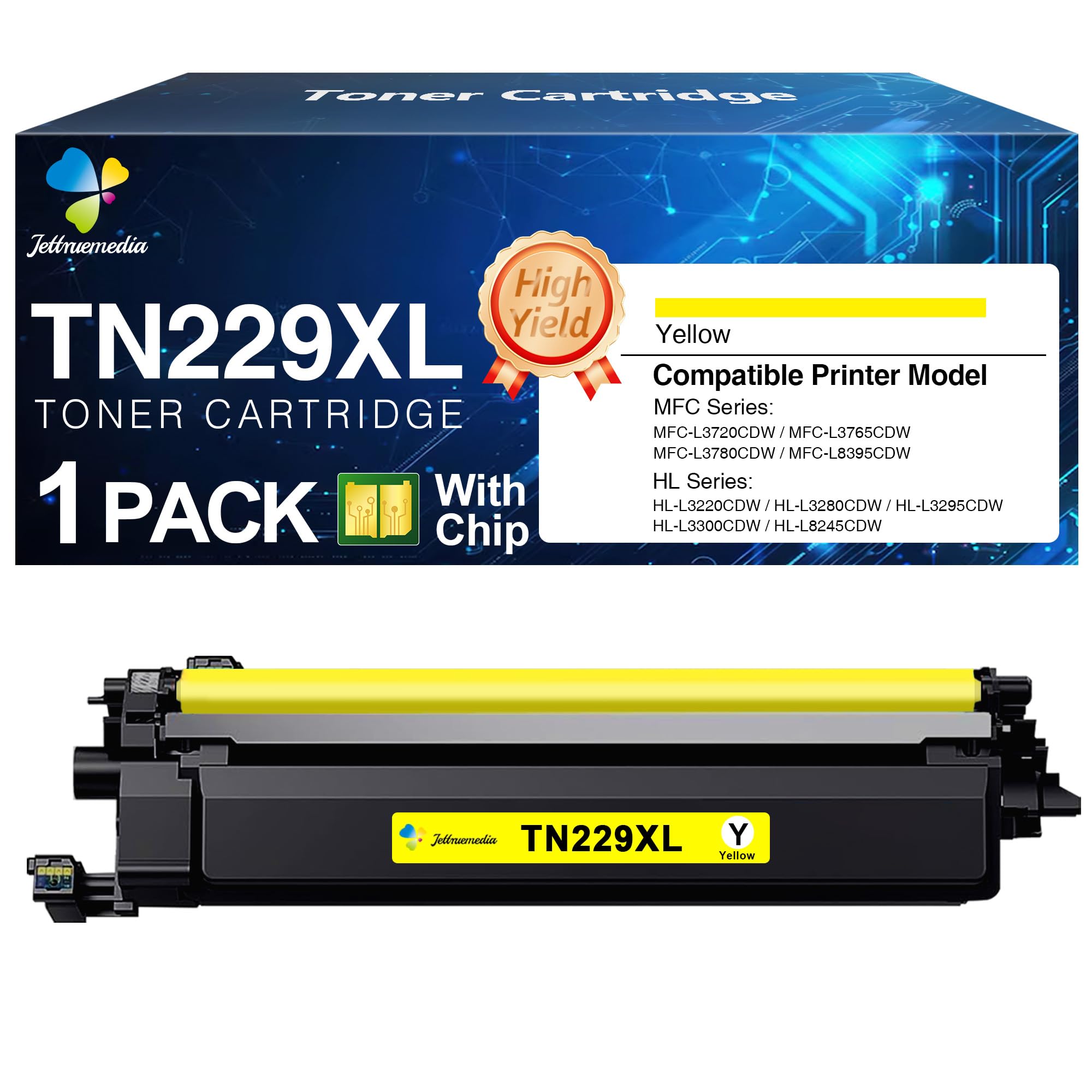 Amazon.com: TN229XL TN229XLY Yellow High Yield Toner Cartridge