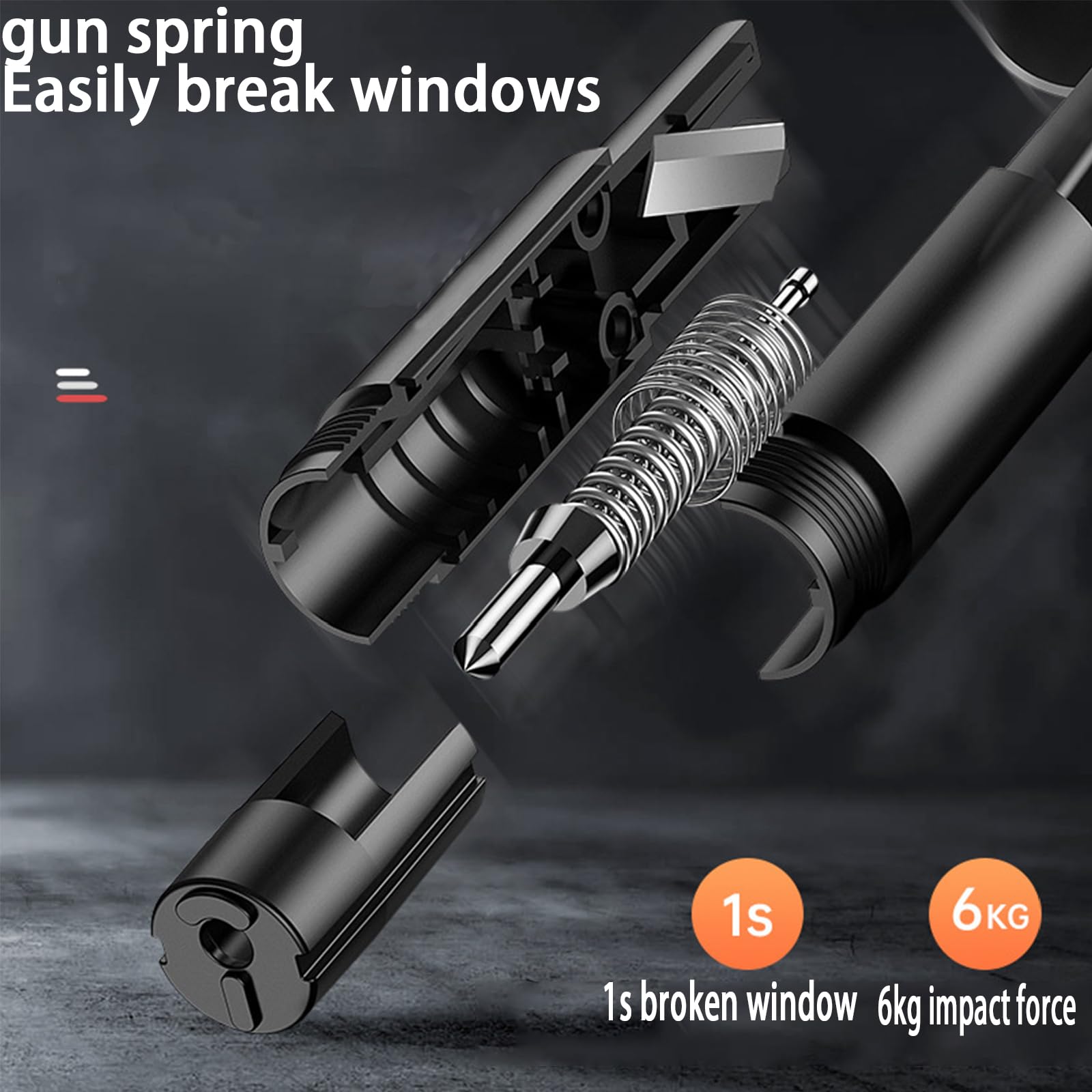 2 Pezzi Rompivetro Per Auto - Martello Emergenza Con Tagliacinture Per Sicurezza