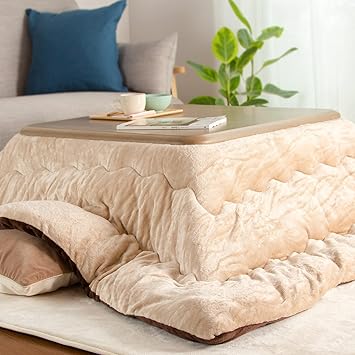 Amazon Colorsroom こたつ布団 正方形 コタツ布団 185 185cm コタツふとん 掛け単品 洗える 抗菌防臭 リバーシブル 発熱綿を使用 暖かい 厚手 フランネル おしゃれ 北欧 冬用 無地両面 ベージュ ブラウン こたつ布団 オンライン通販