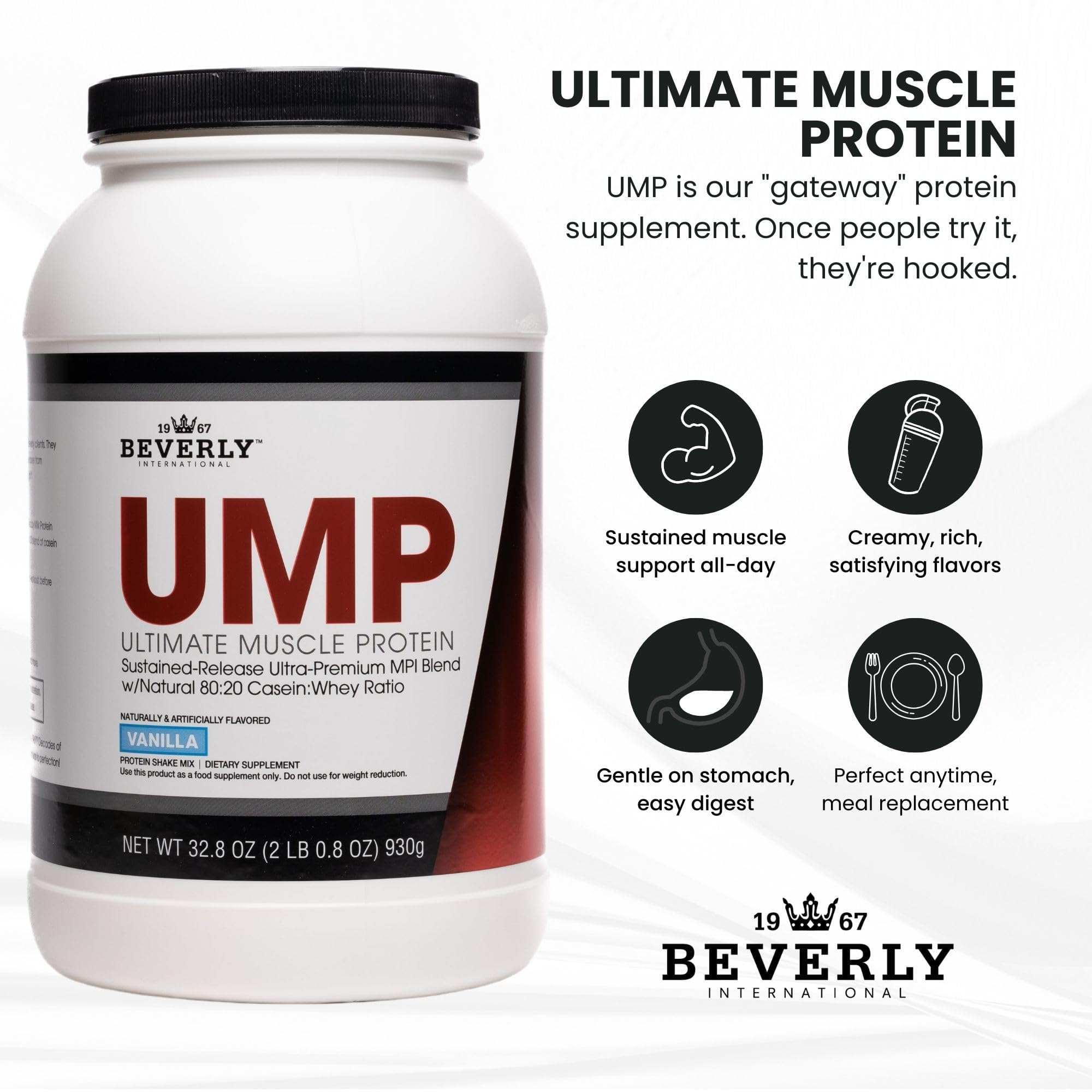 Beverly International UMP Protein Powder, Vanilla, 32.8 oz — Amazon image 6