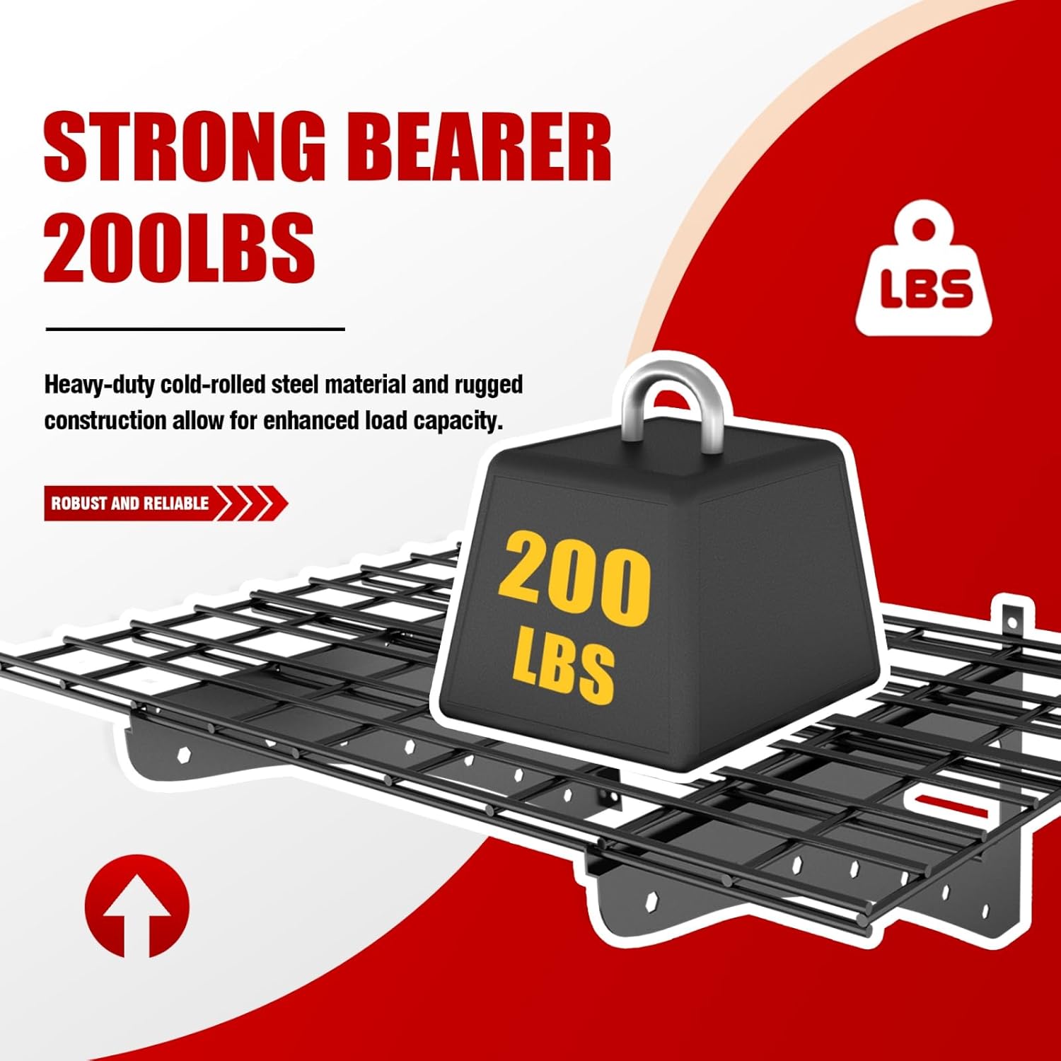 2-Pack 23.6 * 35.4 Inch Wall Mounted Floating Shelves, Supermarket Storage Shelf, Wall Shelf Storage Rack for Garage, Black