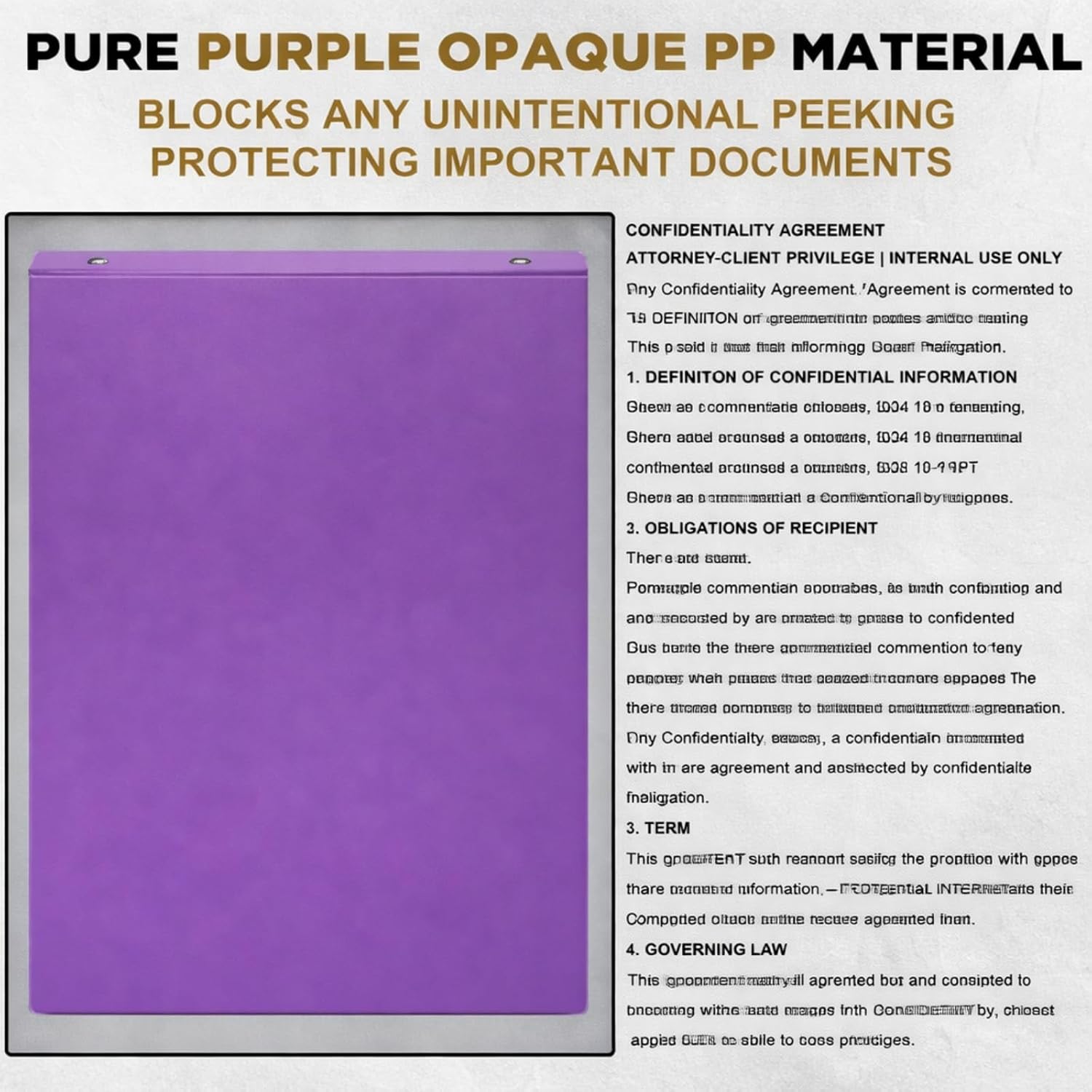 Eaasty 6 Pack 1 Inch 3 Ring Binder, Heavy Duty PP Plastic Binders for School Office, Waterproof Durable No-Gap Rings, Holds 225 Sheets Us Letter, College Supply(Purple)