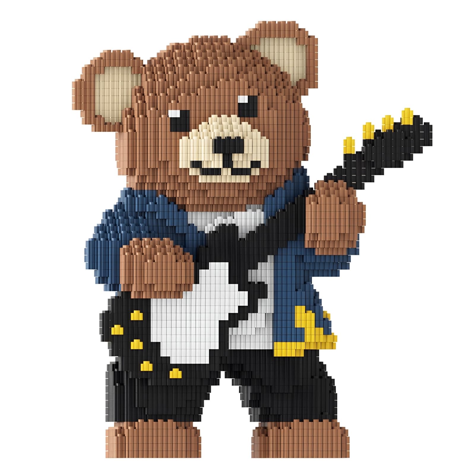 Bear Micro Building Blocks Set, 5500PCS Bear Animal Mini Building Blocks Toy, Animal Model Collectable For Home Office Decor, Creative Gift for DIY Lover