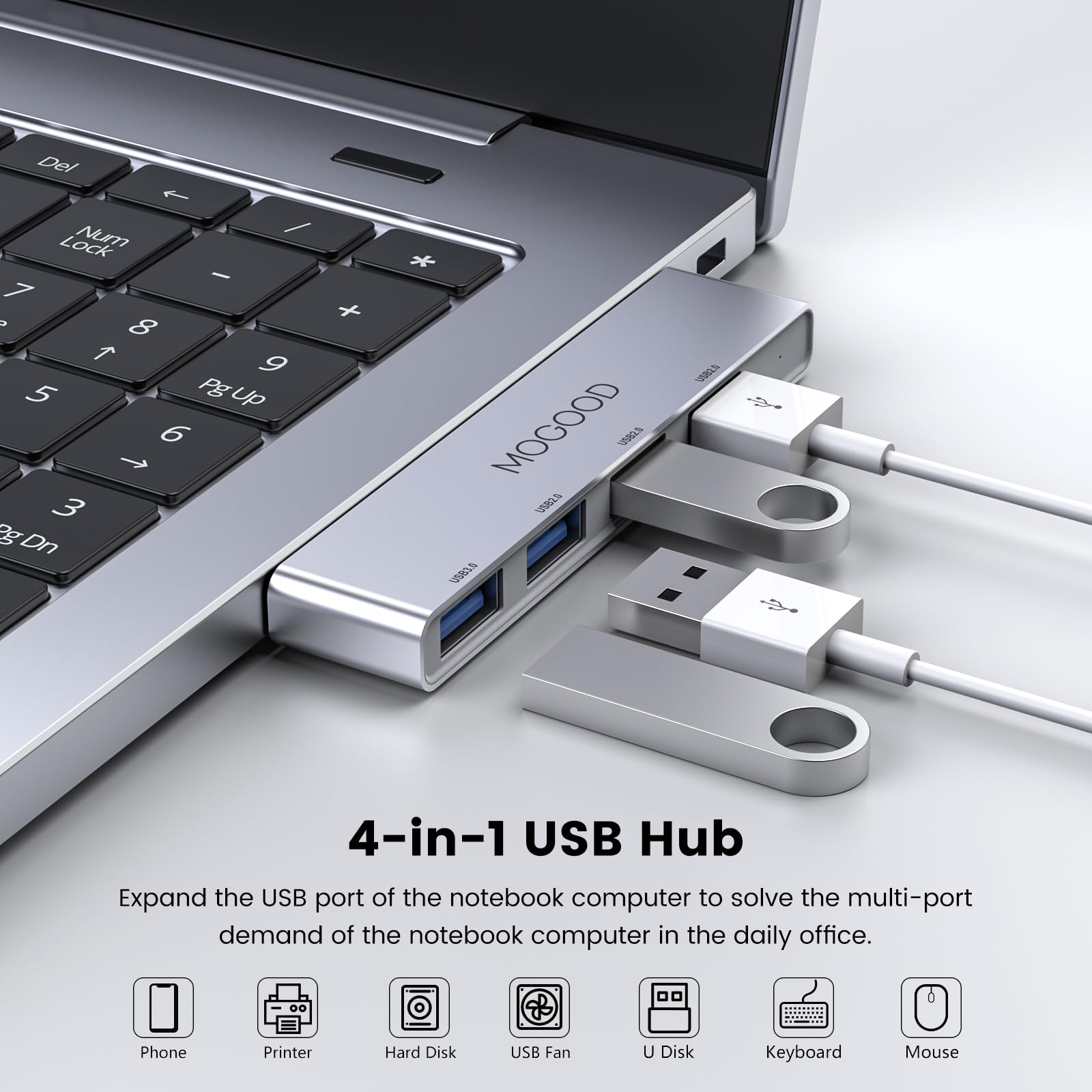 Gritin USB C naar USB 3.0-adapter, 2 stuks, superspeed Gritin USB C naar USB 3.0-adapter, 2 stuks, superspeed