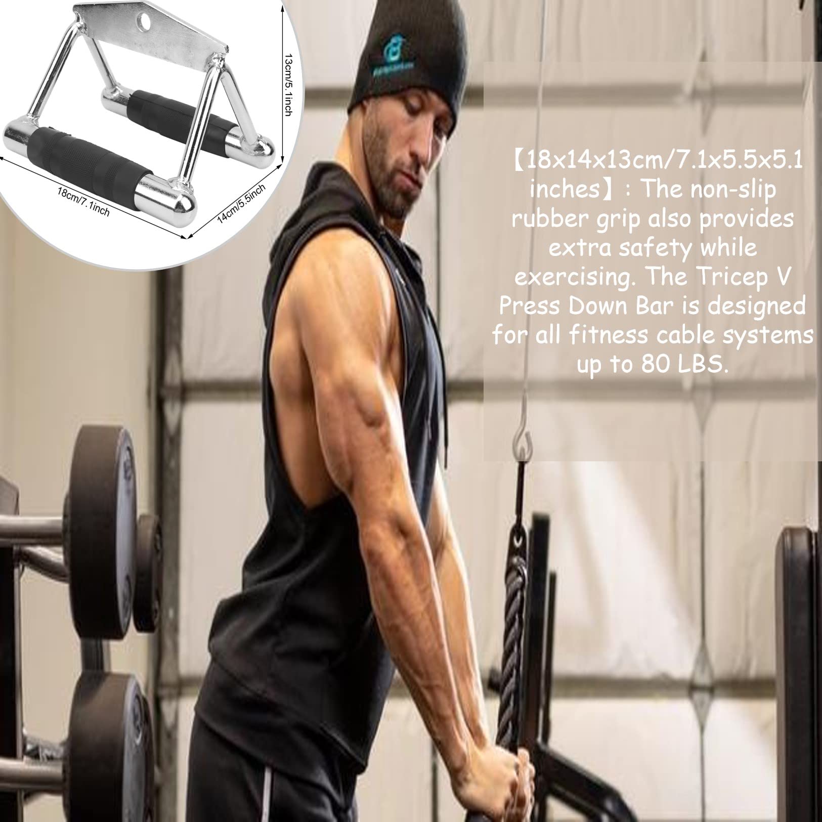 Mancuernas 3kg YRHH Barra De Tru00edceps, Barra De Fitness, Barra