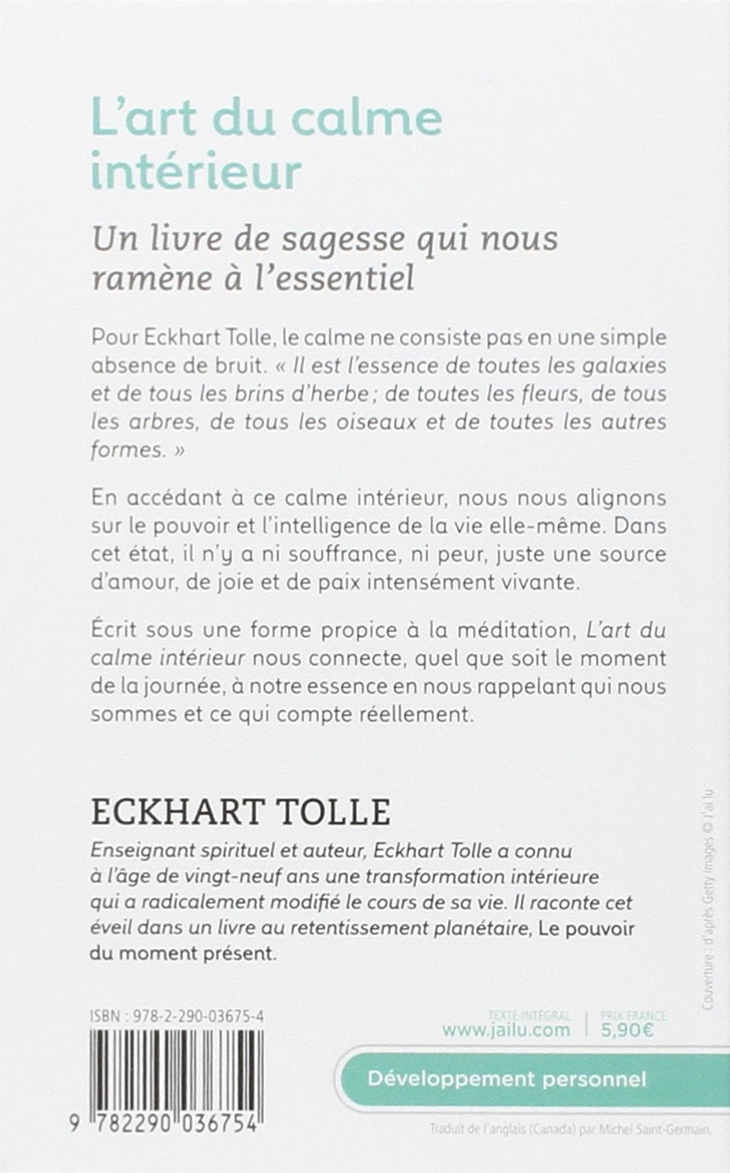 L Art Du Calme Intérieur Eckhart Tolle Pdf Gratuit
