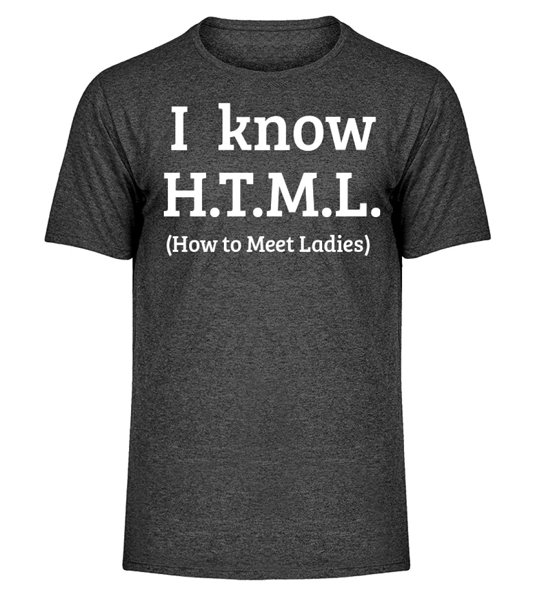 T-shirt PHP HTML MYSQL pour homme - Vêtement de programmeur informatique taille XXL gris