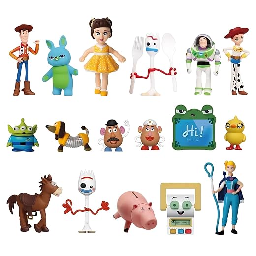 for Toy Theme Story 17Pcs Cartoon Figures Set, Cute Figurines Table Decorations Birthday Party Decorations Car Desktop Room Decor