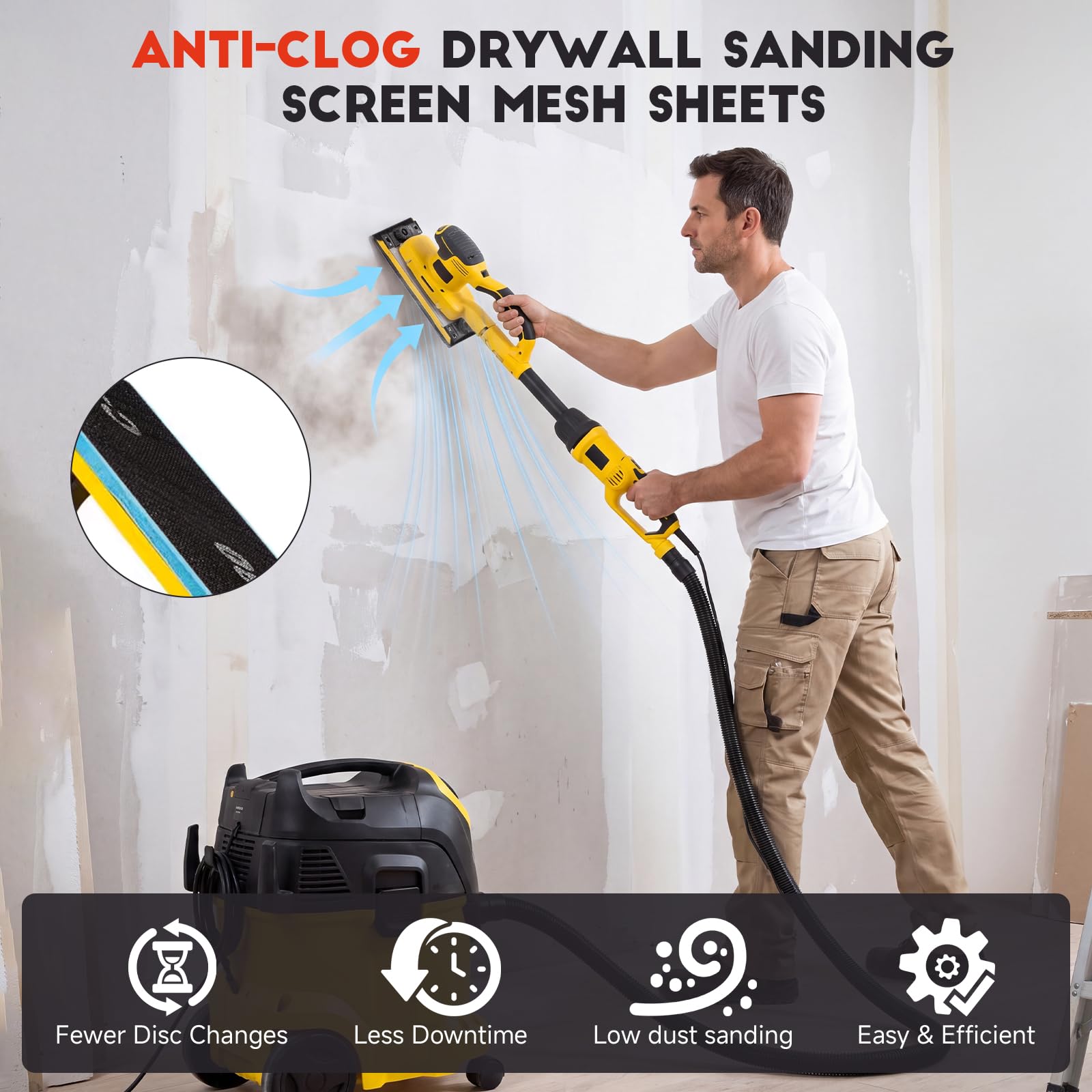 DuroForge Drywall Sanding Sheets #220 - 12 Pack -2