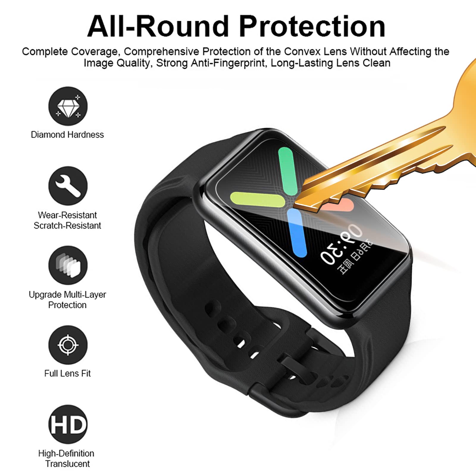 Ersatzarmband Für Oppo Band Sport – Silikon-Armband In Navy, Kompatibel Mit Oppo Band