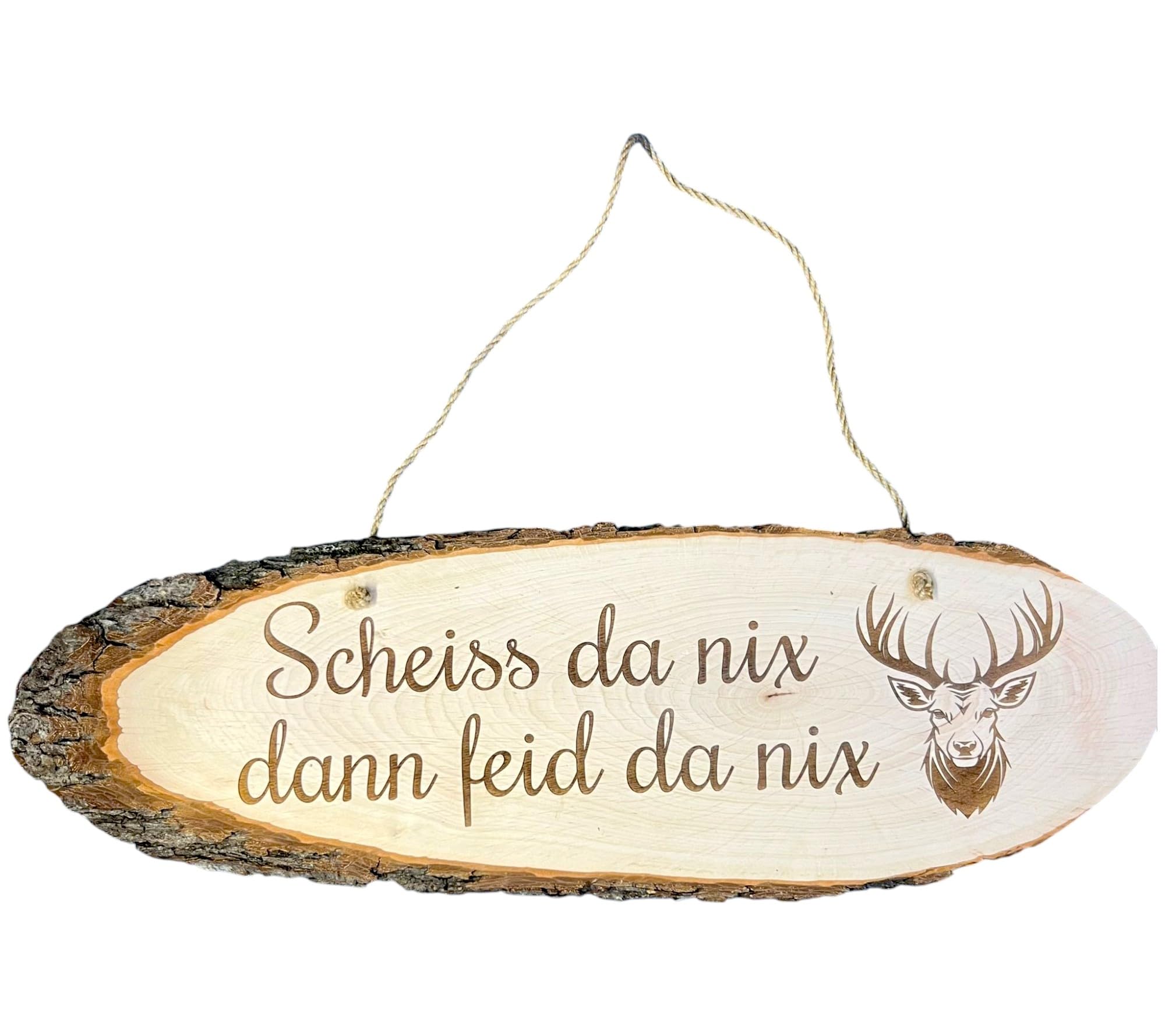 Personalisierte Baumscheibe mit Gravur - Schild personalisiert aus Holz selbst gestalten Holzschilder (86-94cm)