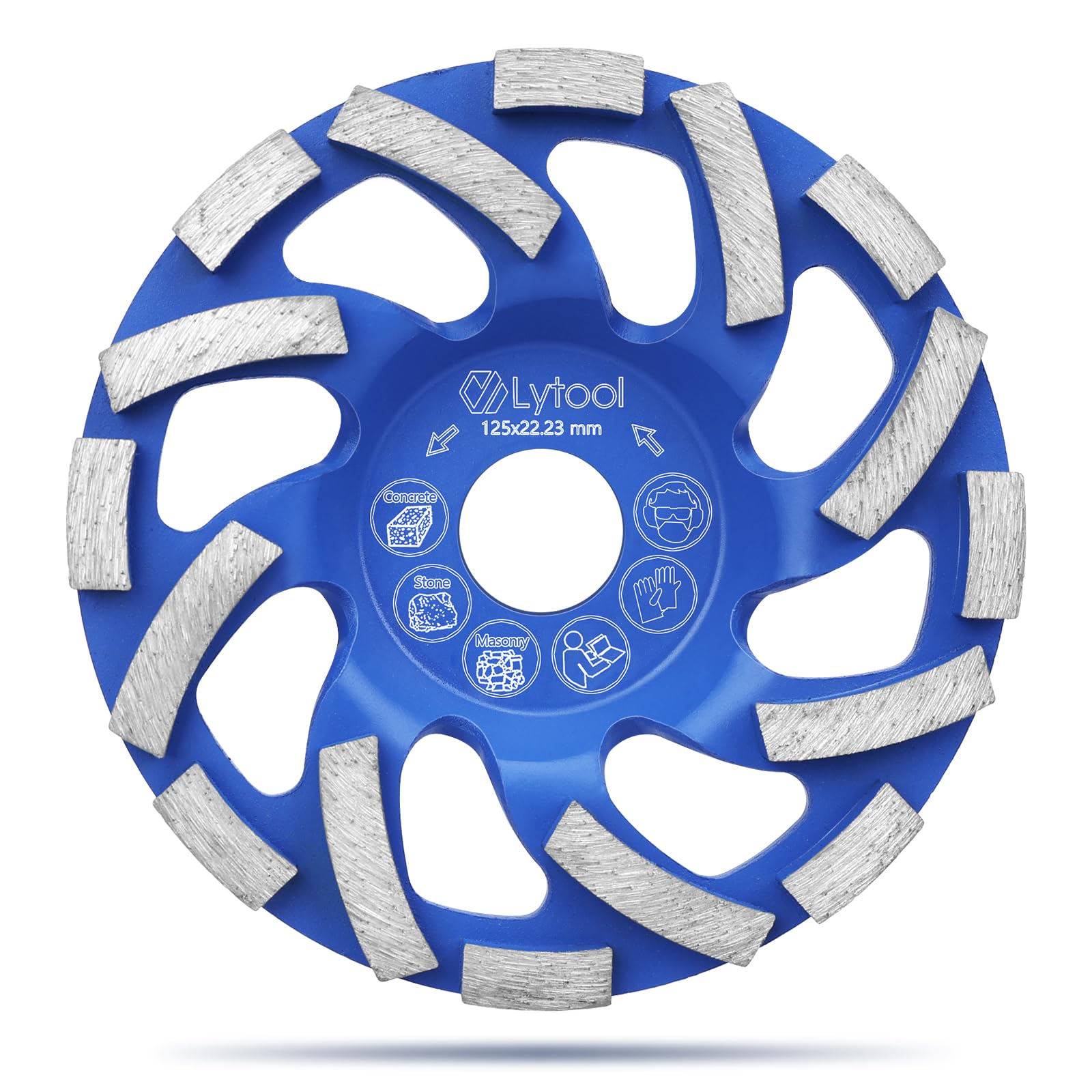 Disco Diamantato 125 Mm Per Smerigliatrice - Per Cemento, Mattoni, Granito, 22.23 Mm Foro - Foto 8