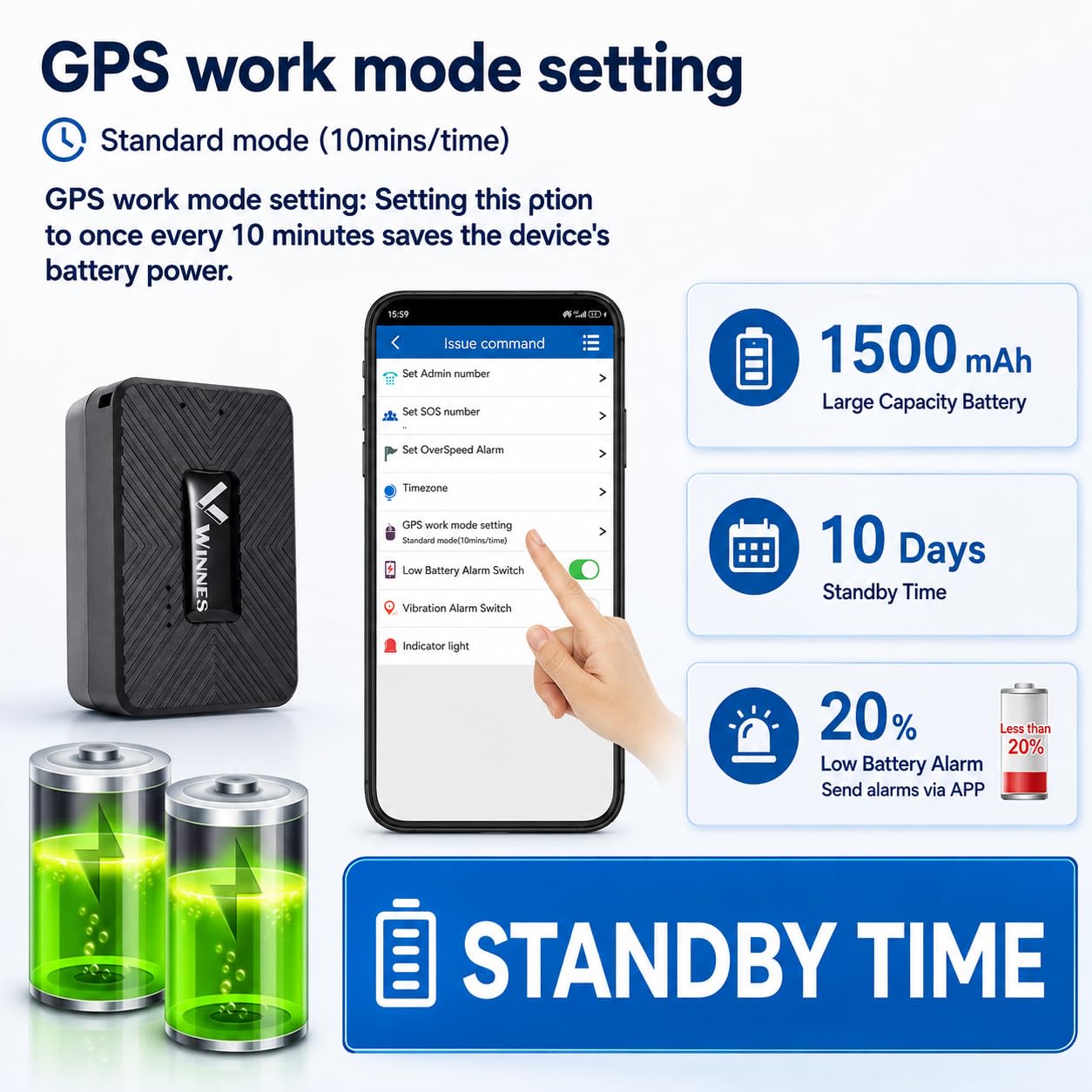GPS Tracker Auto 4G Mini Magnet Echtzeit Ortungsgerät TK913-4G, Fahrzeug Tracker GPS Locator mit APP SMS Webplattform, Wasserdicht Versteckbar für Auto Motorrad LKW Wohnmobil Anhänger, Diebstahlschutz