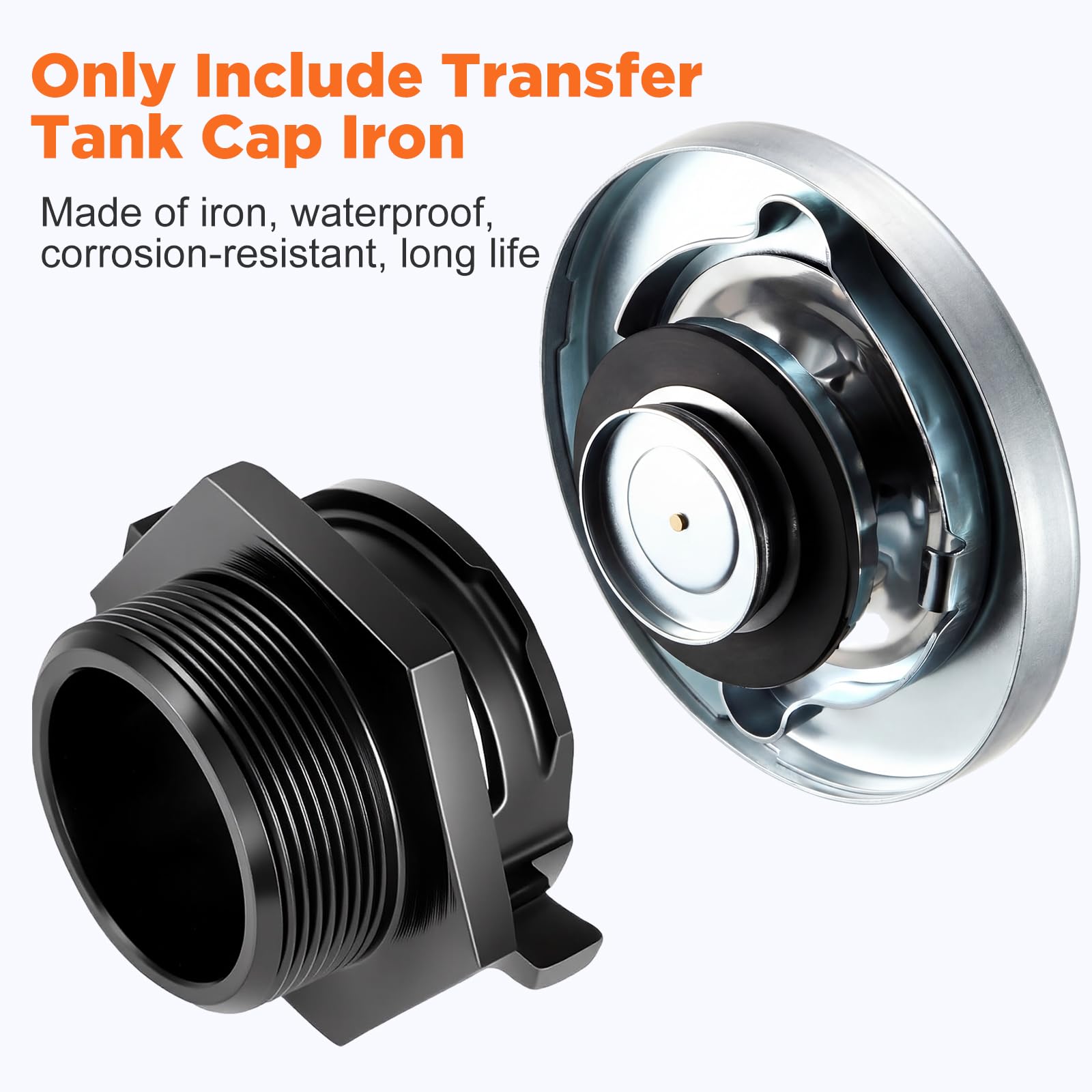 Frienda 2 tapas de tanque de transferencia ventiladas para tanque de combustible diésel, tapa de gas de combustible de presión de ventilación para base de 2 pulgadas para transferencia de diésel, caja
