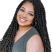 Vista 36 de BOHOBABE Cabello de Ganchillo Pre-retorcido Passion Twist de 14 Pulgadas Cabello Corto Ombré Gris Pre-enrollado de Ganchillo Passion Twist