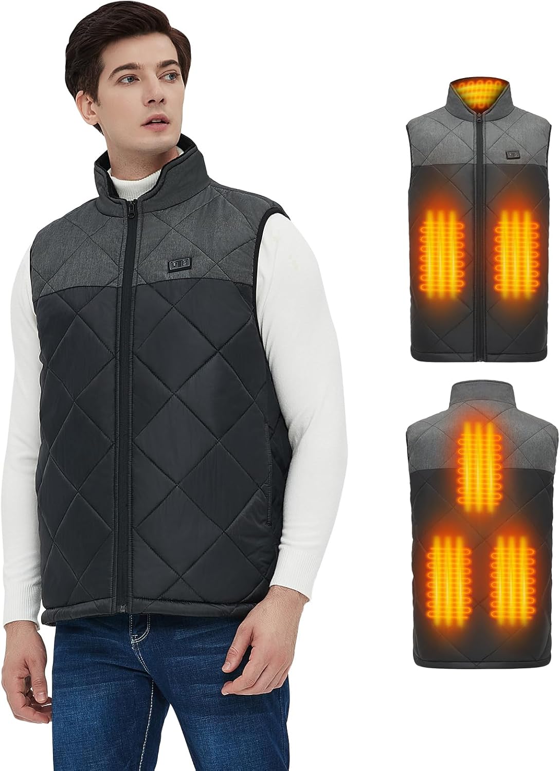 Heated Vest for Men and Women,Outdoor waterproof/windproof wear outside