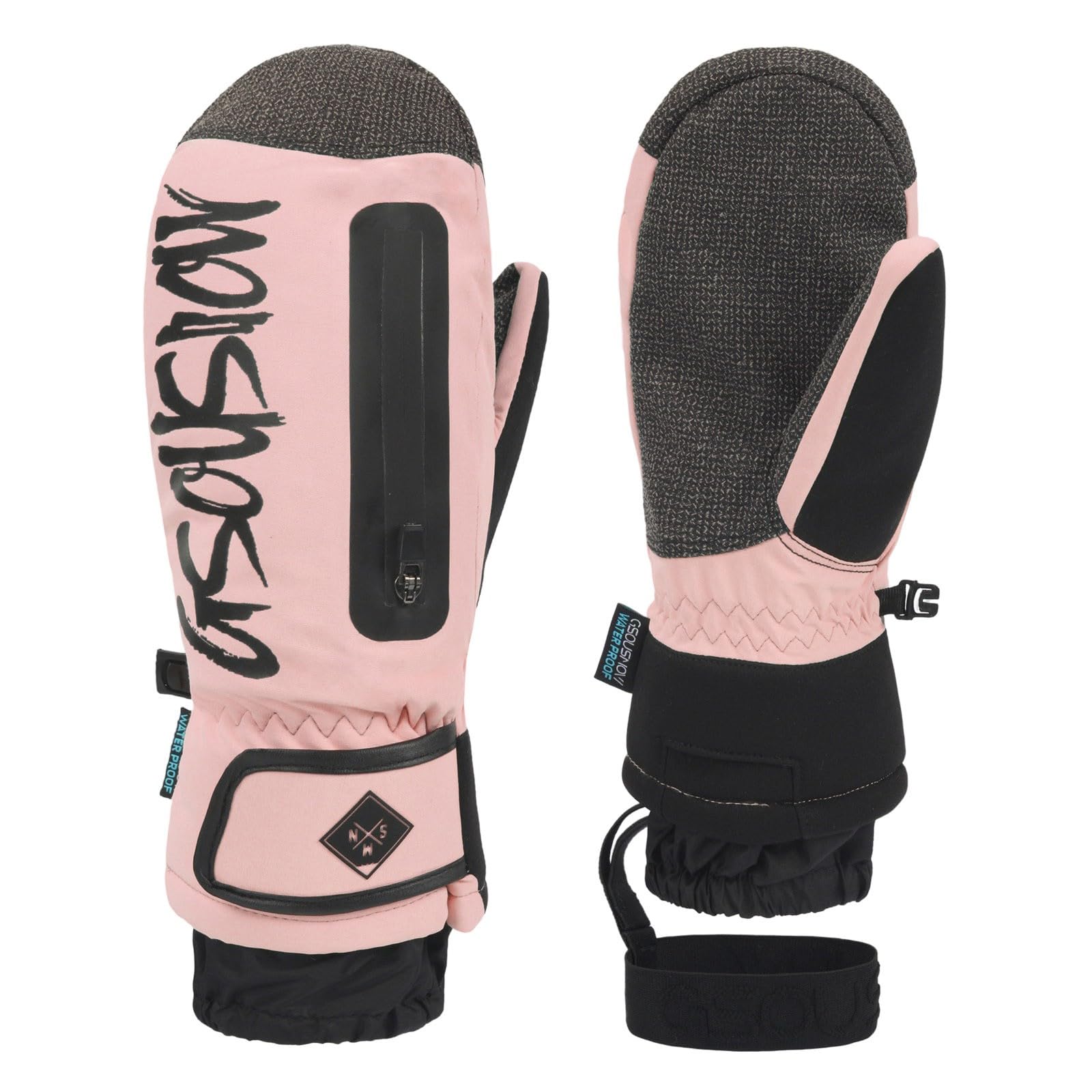 Generico Guanti Uomo Touch Screen Sci Sottoguanti Termici Invernali Freddo Neve Allenamento Pile Winter Gloves Muffole