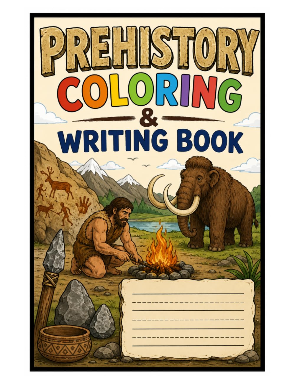 Prehistory Coloring & Writing Book (History Coloring & Writing Workbooks)