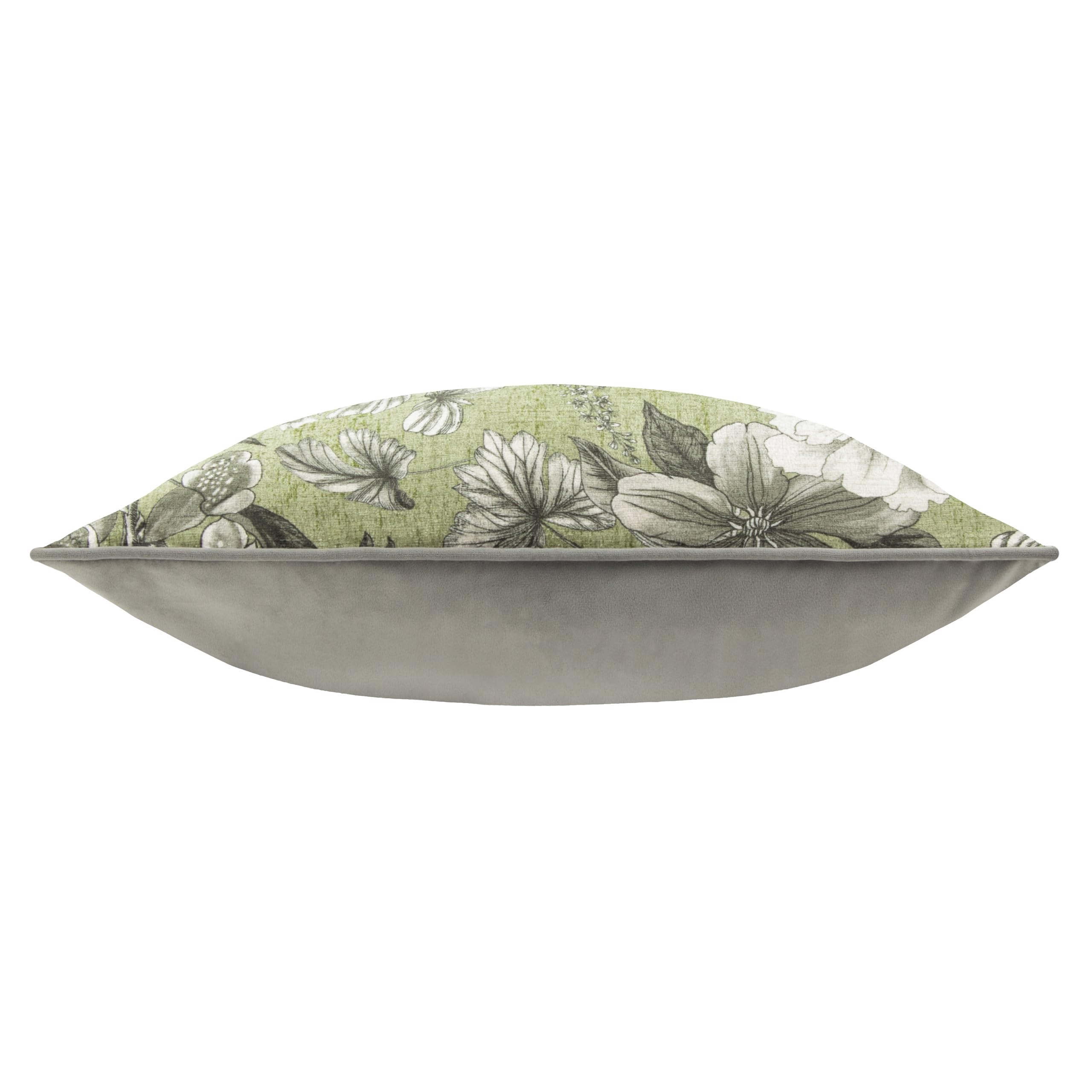 furn. Wylder Nature Harlington Botany Floral Piped Cushion Cover, Moss, 50 x 50 cm (Pack of 1) - Image 3