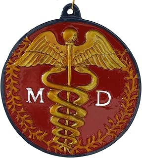 Medical Doctor Medic Nurse CADUCEUS Mardi Gras Bead Necklace Spring Break Cajun Carnival Festival New Orleans Beads