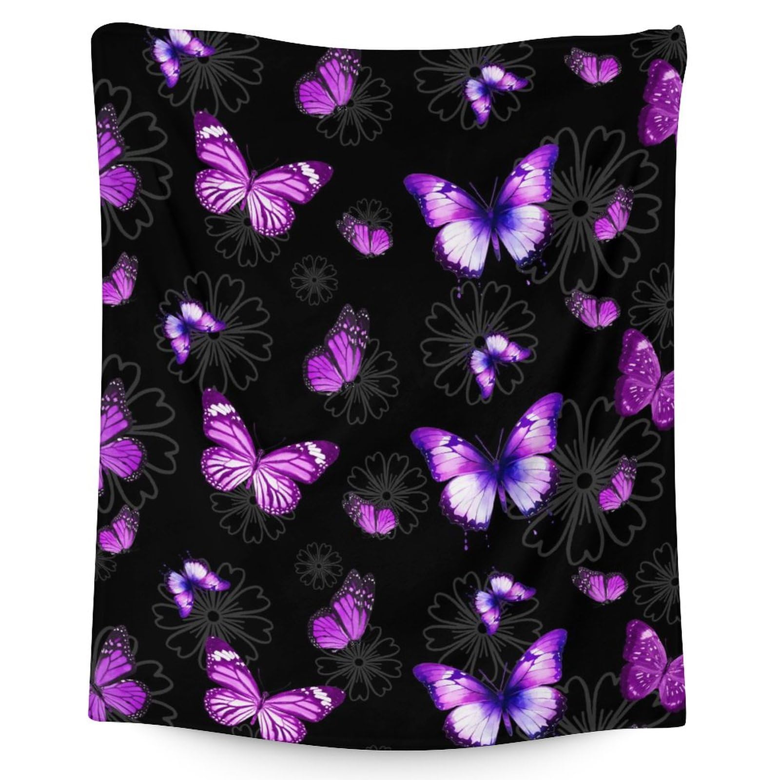 Butterfly Throw Blanket for Kids - Soft Furry Plush Butterfly Throws Gifts - 30